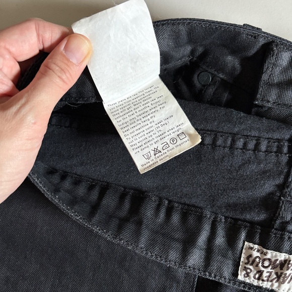 Naked & Famous Super Skinny Guy Wax Coated Stretch Jeans - Men's Size 36*32 - Picture 5 of 10